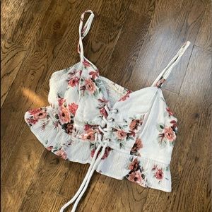 Floral crop top